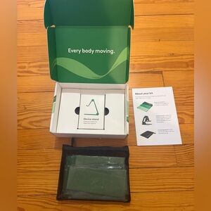 3 Resistance Bands & Pouch, Device Holder Green